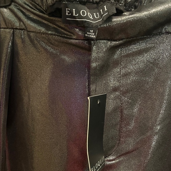 Gray Shimmer Pants - Picture 2 of 4